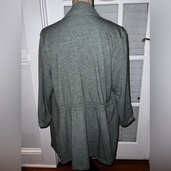 Talbots French Terry Flyaway Cardigan Size 1X Petite - Picture 8 of 11